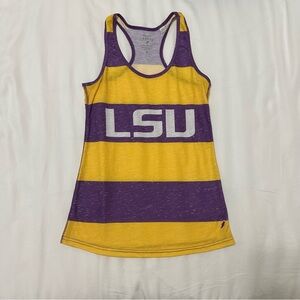LSU Purple and Yellow Tank Top, Small